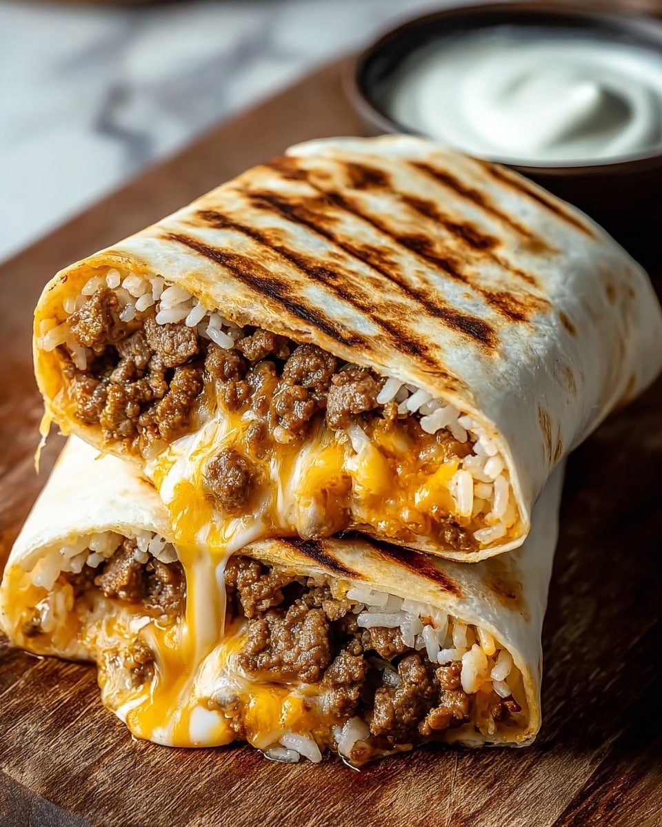 Easy Grilled Cheese Burrito Recipe - Recipe Image