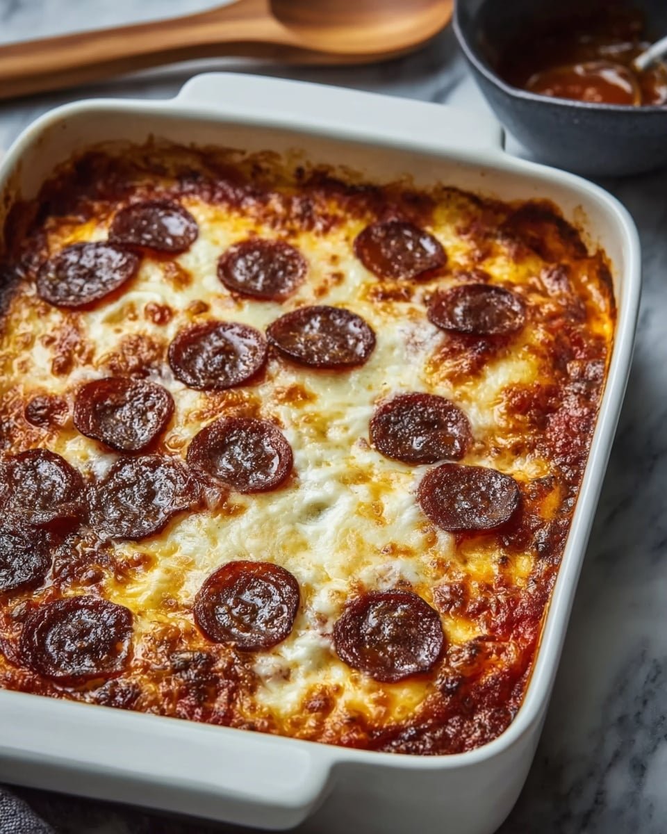 Pizza Style Cottage Cheese Bake Recipe - Recipe Image