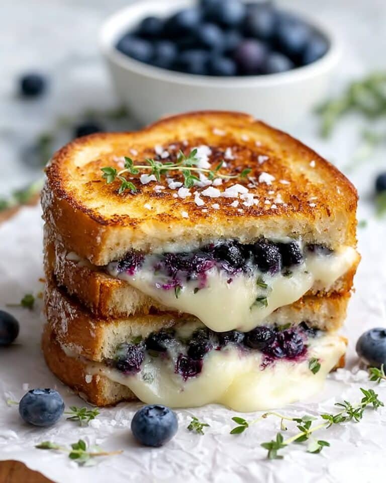 Crispy Blueberry Grilled Cheese Recipe