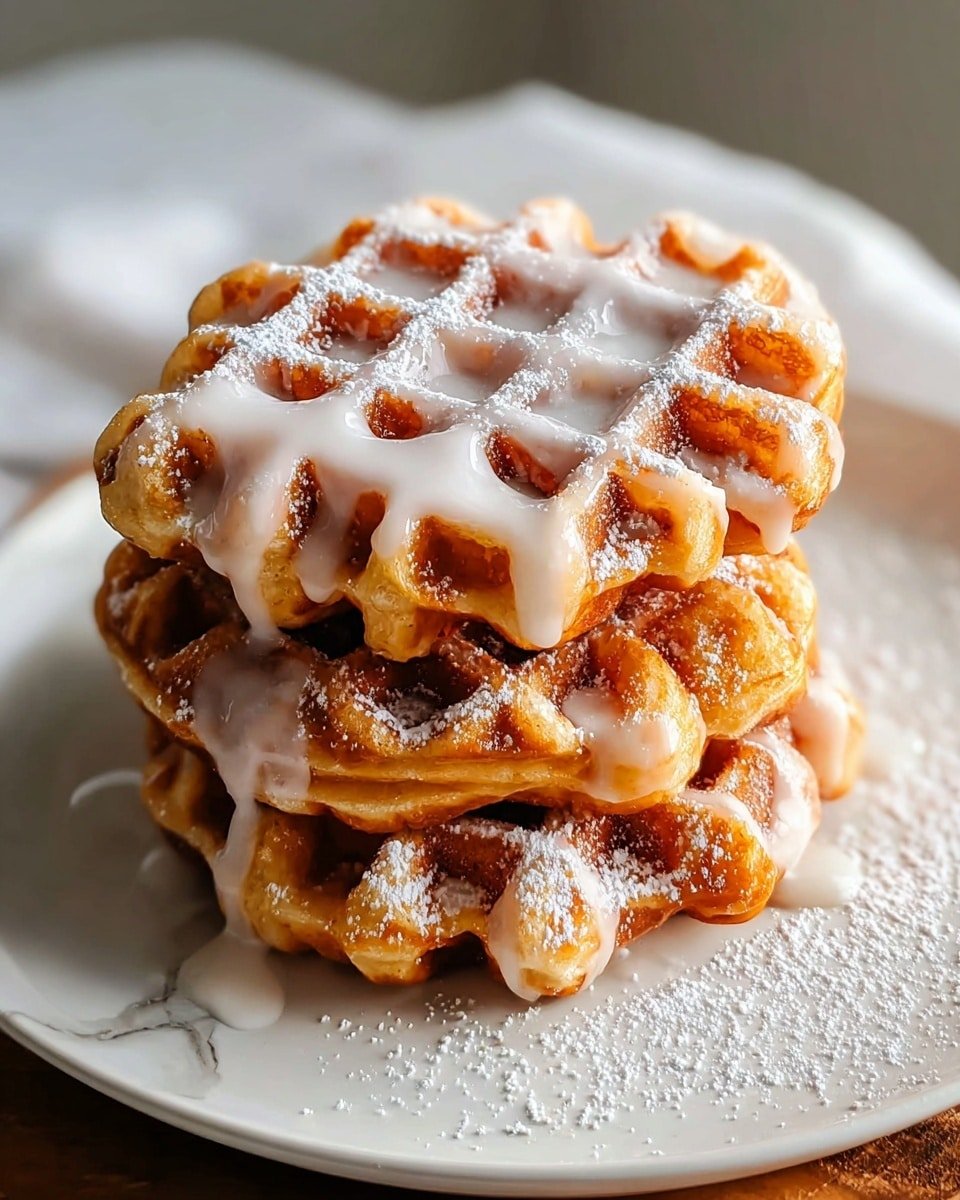 Apple Fritter Waffle Donuts Recipe - Recipe Image
