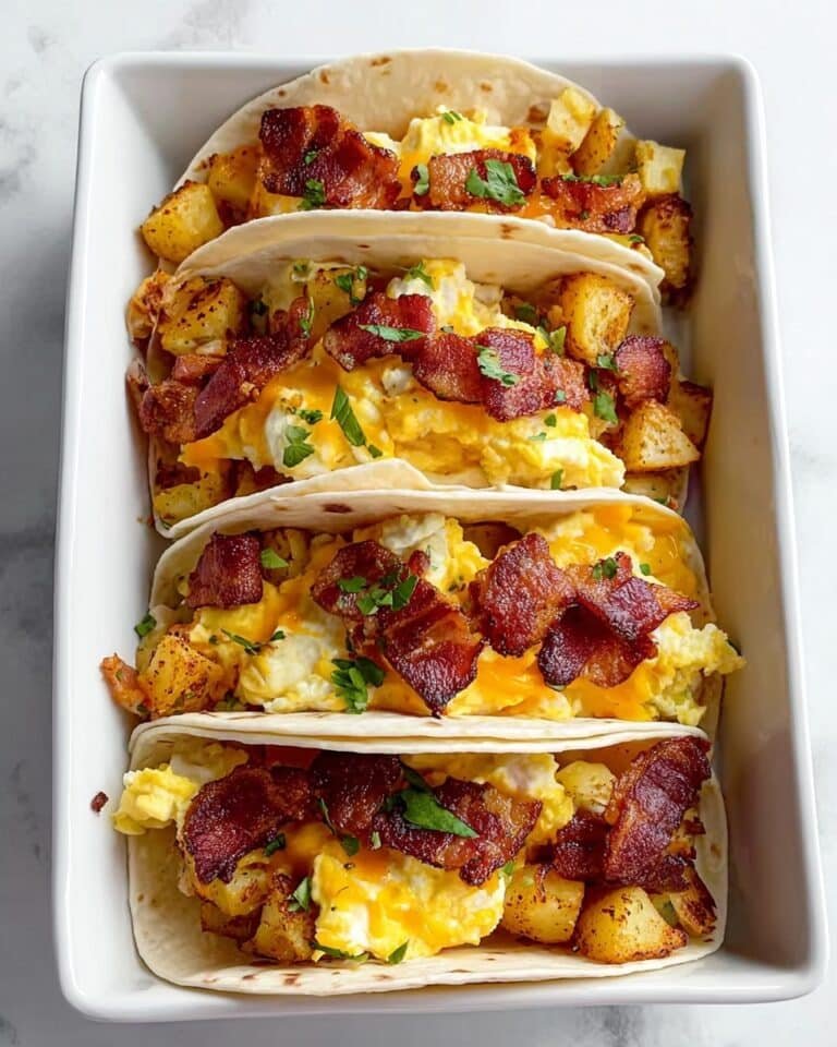 Tasty Baked Breakfast Tacos Recipe