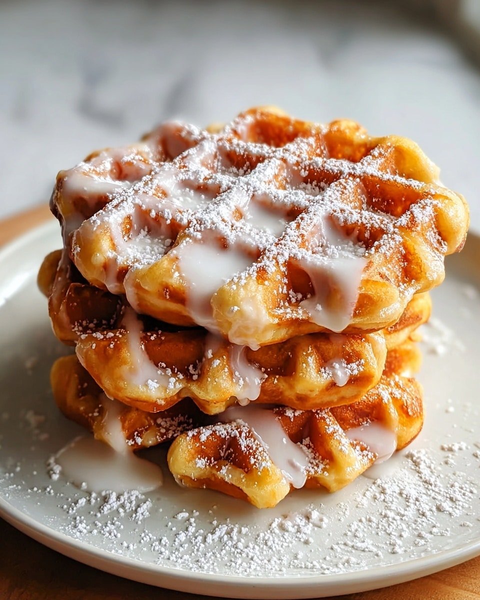 Apple Fritter Waffle Donuts Recipe - Recipe Image