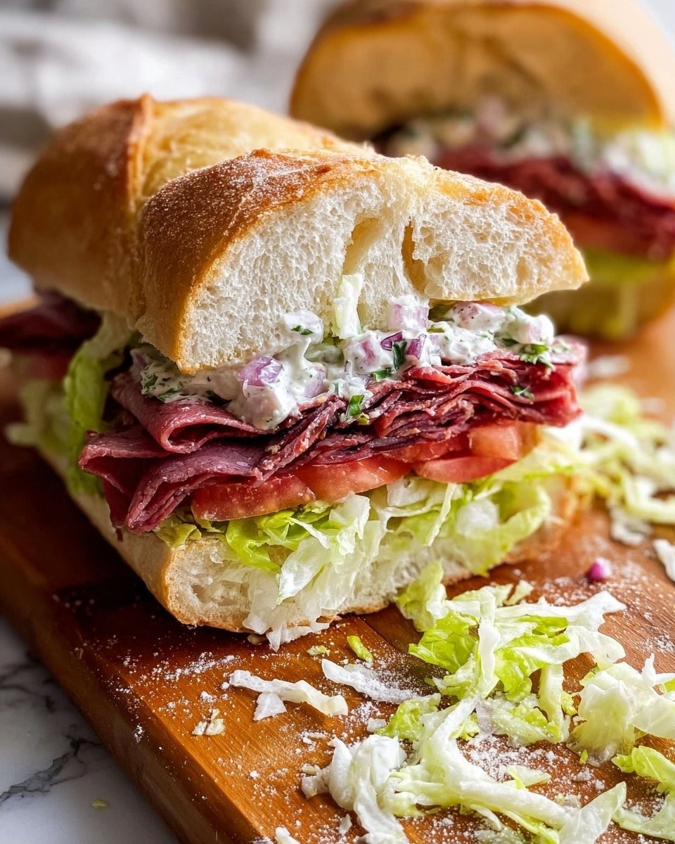 Italian Grinder Salad Sandwich Recipe - Recipe Image