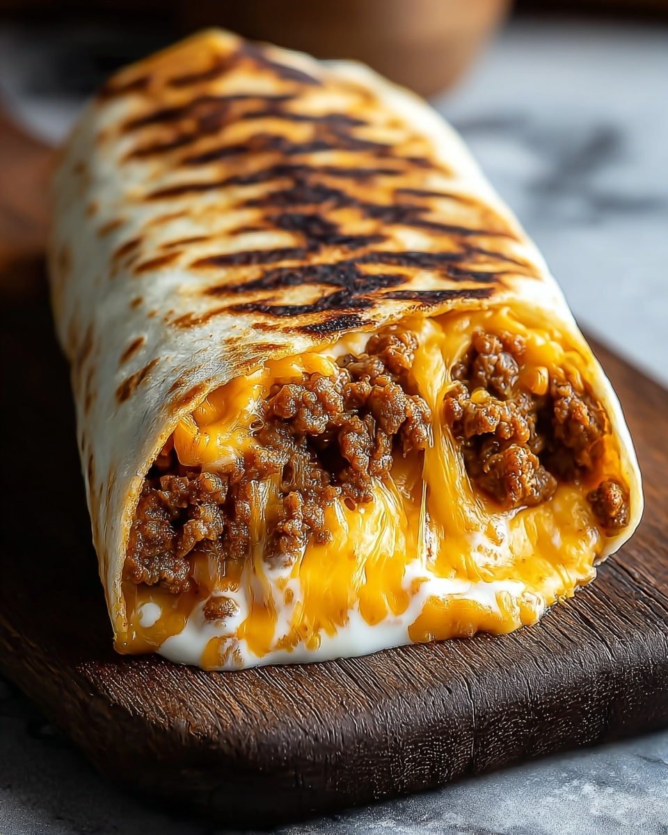 Easy Grilled Cheese Burrito Recipe - Recipe Image