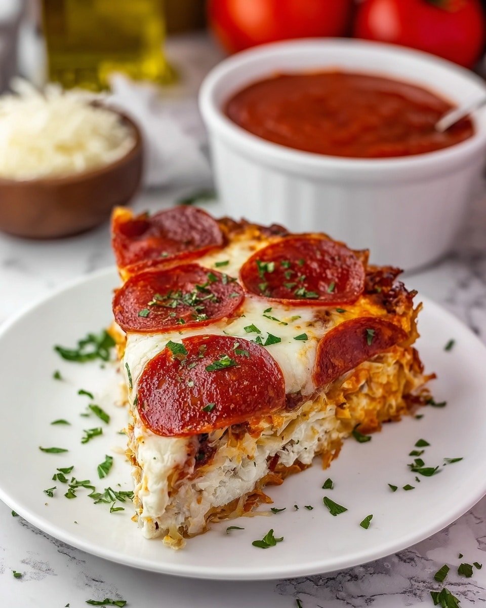 Pizza Style Cottage Cheese Bake Recipe - Recipe Image