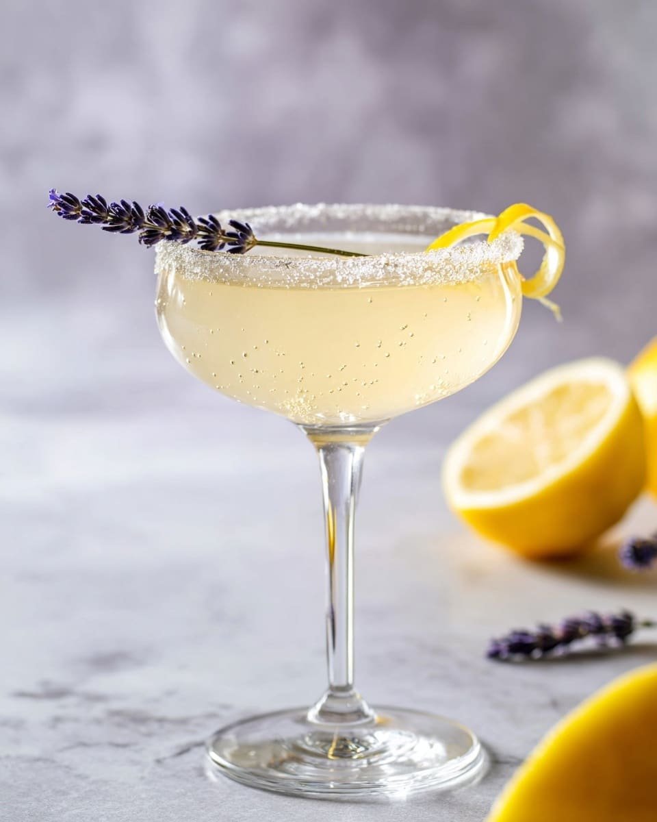 Lavender Lemon Drop Martini Recipe - Recipe Image