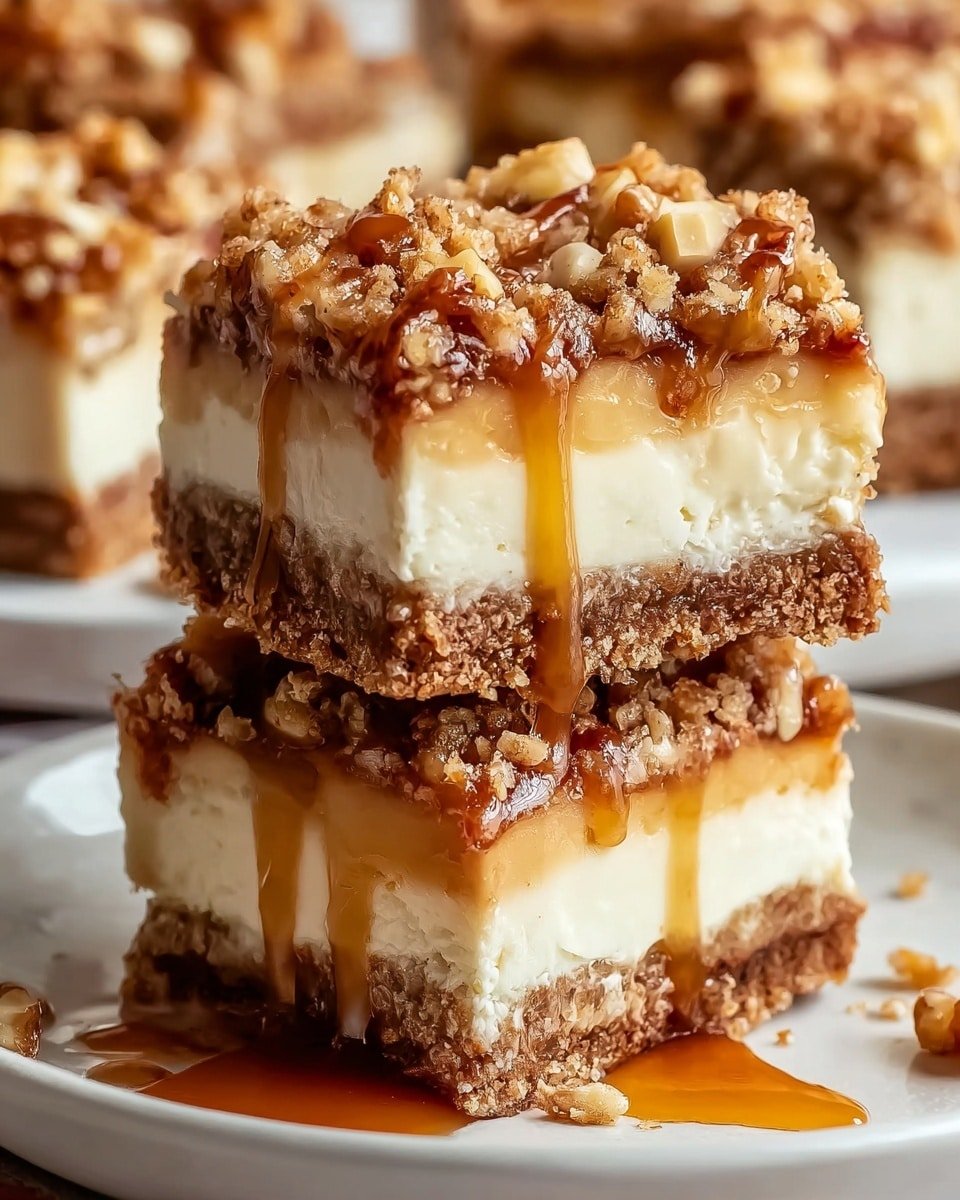 Caramel Apple Cheesecake Bars Recipe - Recipe Image