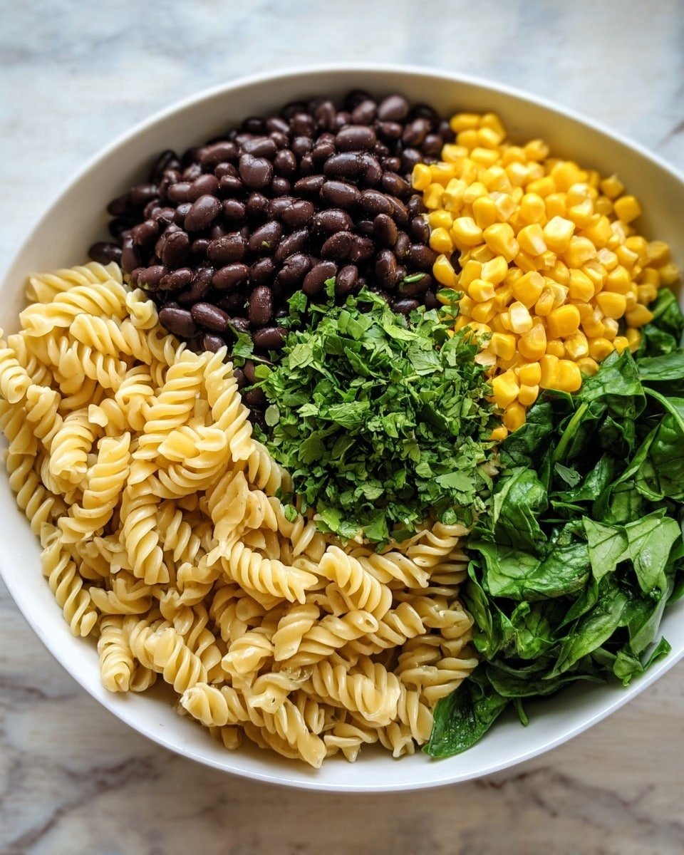 Black Bean and Corn Pasta Salad Recipe - Recipe Image