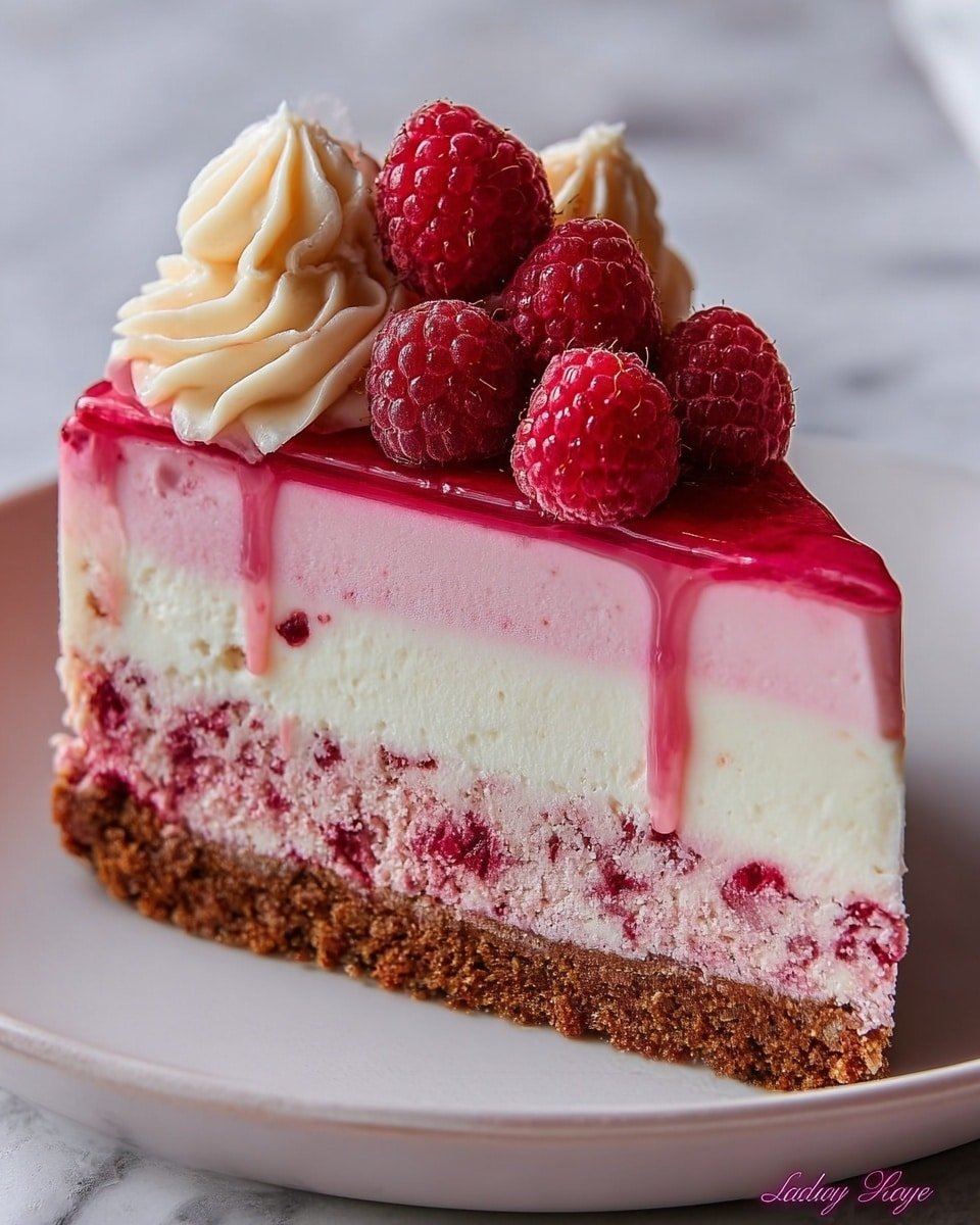 Pink Velvet Raspberry Cheesecake Recipe - Recipe Image