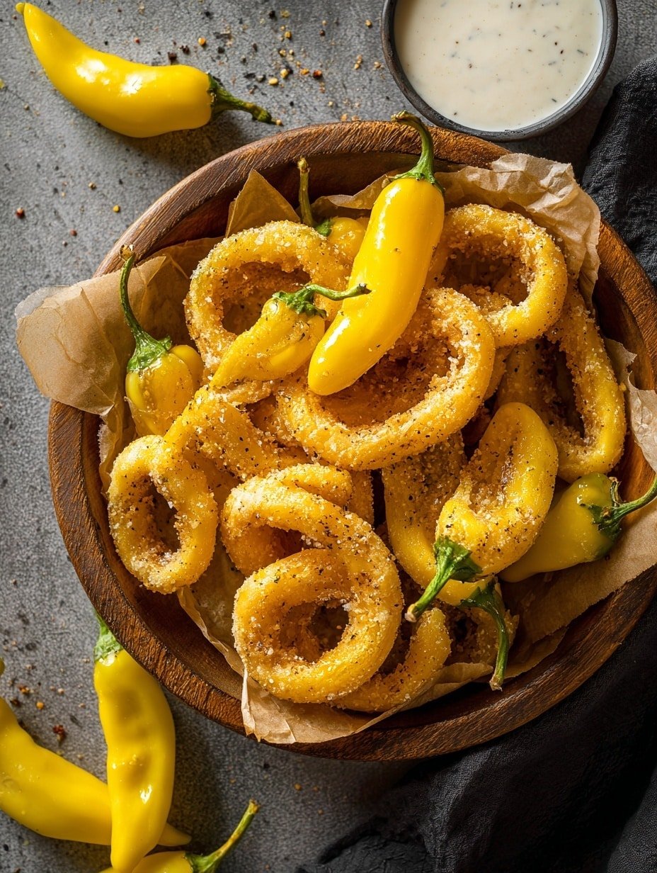 Air Fryer Banana Peppers Recipe - Recipe Image