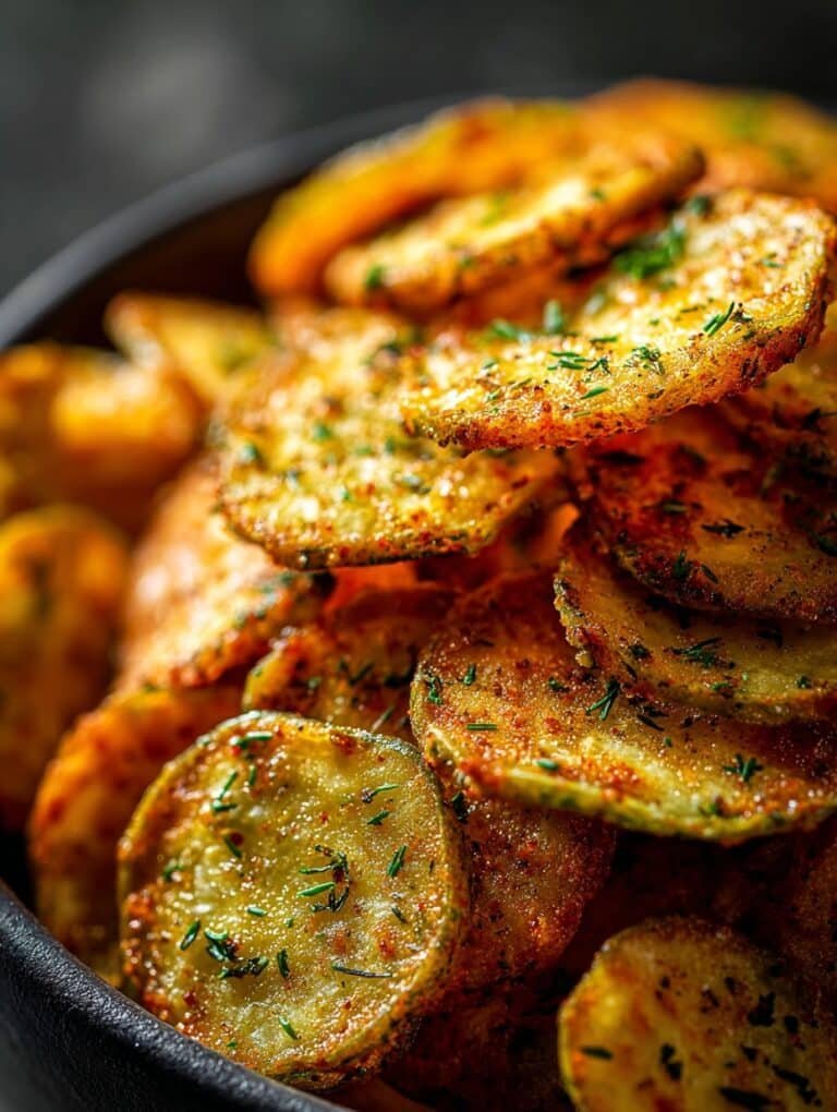 Air Fryer Spicy Dill Pickle Chips Recipe