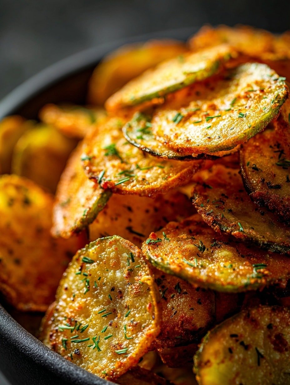 Air Fryer Spicy Dill Pickle Chips Recipe - Recipe Image