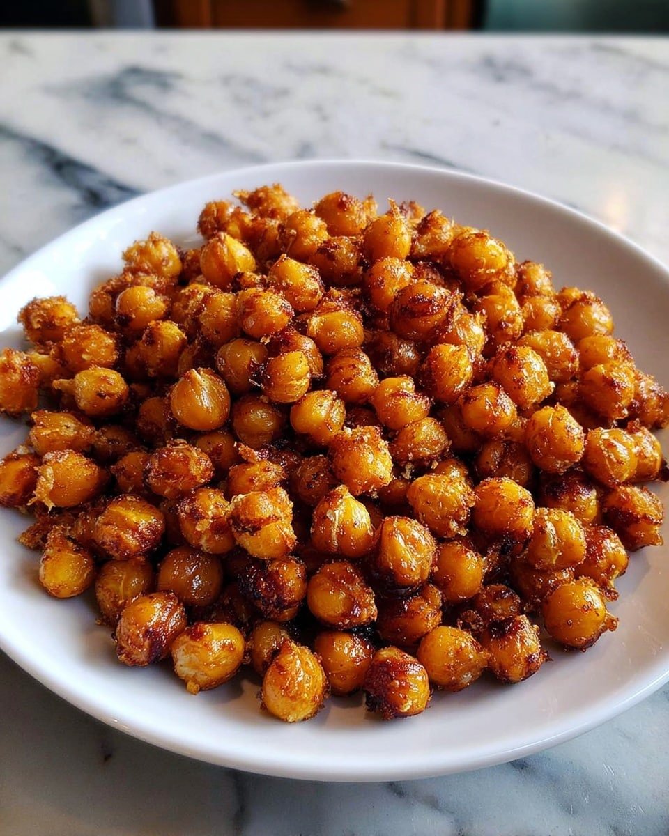 Crispy Air Fryer Cinnamon Sugar Chickpeas Recipe - Recipe Image