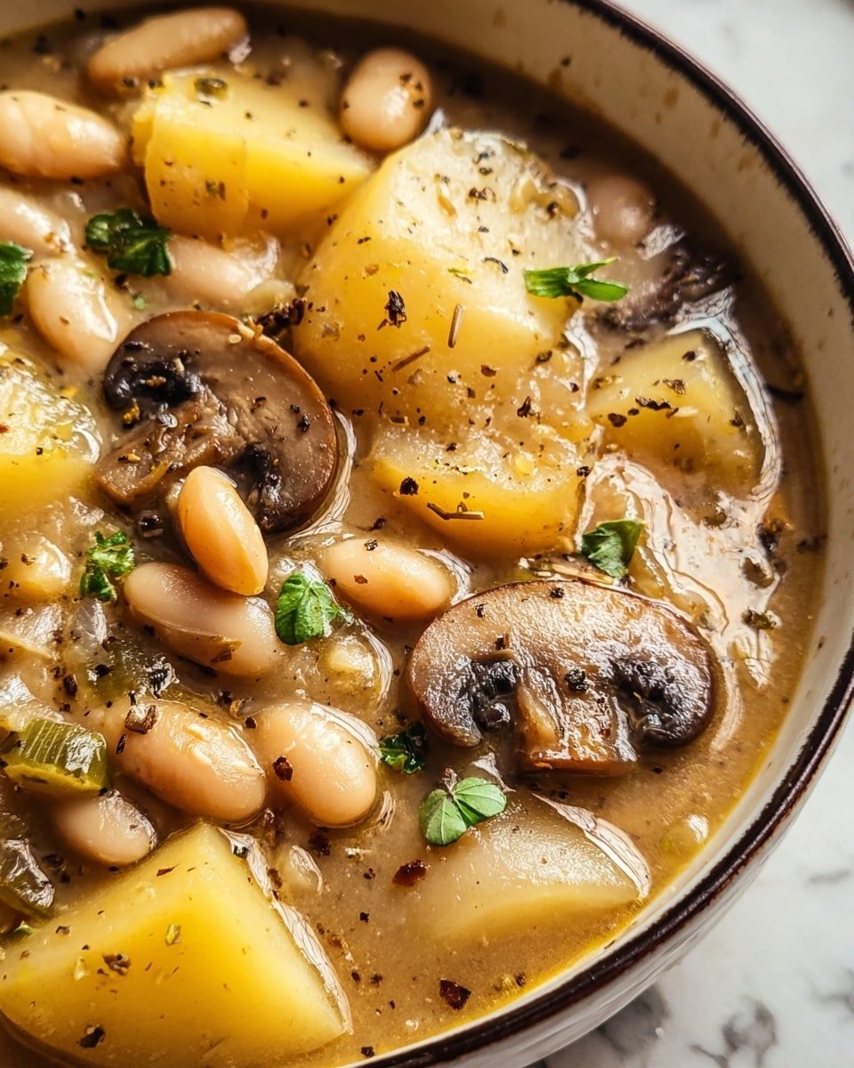 Cozy White Bean Mushroom Stew Recipe - Recipe Image