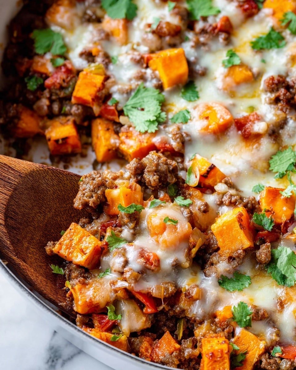 Ground Beef and Sweet Potato Skillet Recipe - Recipe Image