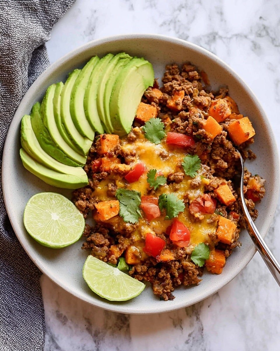 Ground Beef and Sweet Potato Skillet Recipe - Recipe Image