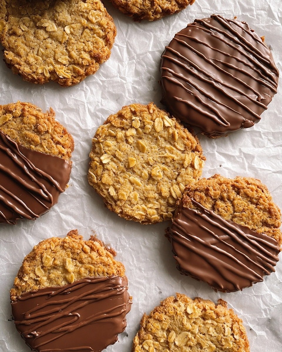 Hobnobs Cookies with Chocolate Coating Recipe - Recipe Image