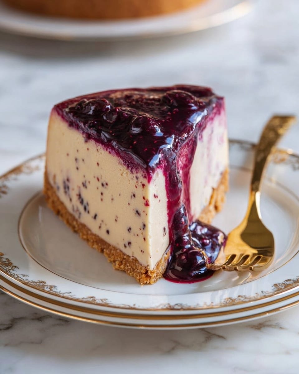 Mulberry & Earl Grey Cheesecake Recipe - Recipe Image