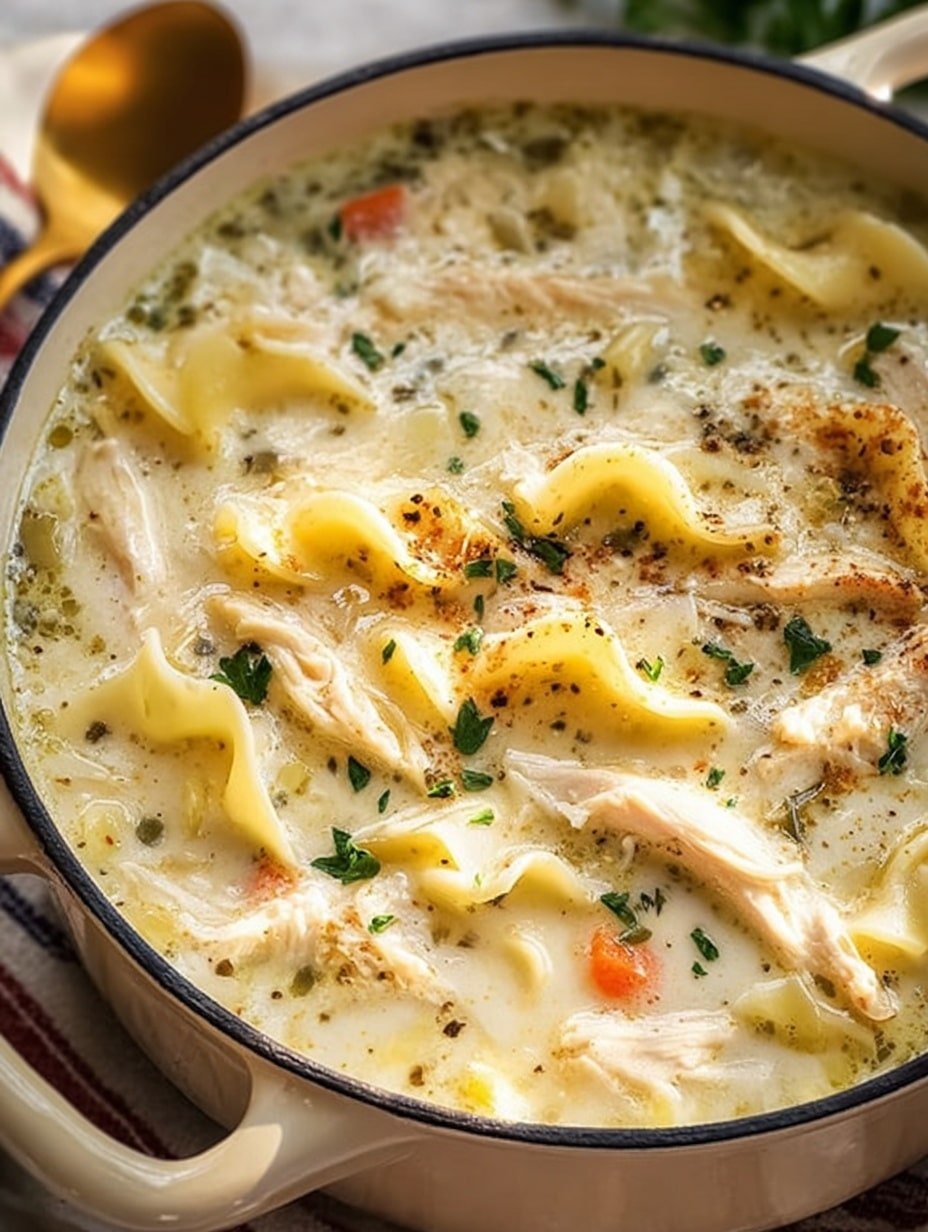White Chicken Lasagna Soup Recipe - Recipe Image