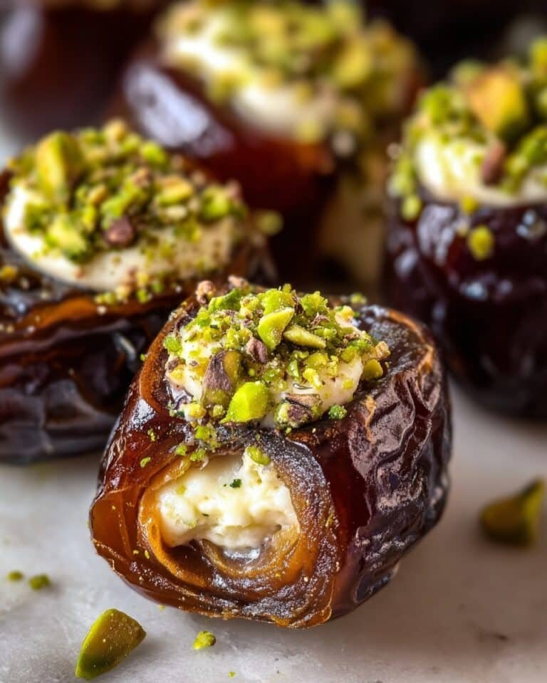Honey Pistachio Ricotta Stuffed Dates Recipe
