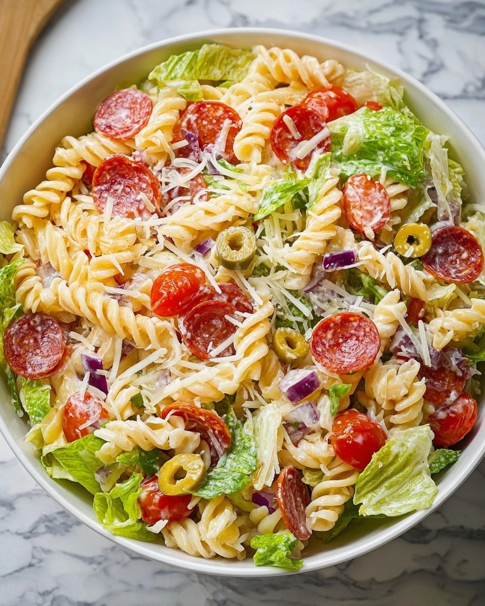 Italian Grinder Pasta Salad Recipe - Recipe Image