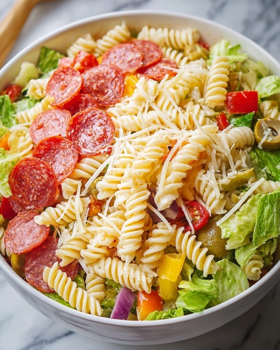 Italian Grinder Pasta Salad Recipe - Recipe Image