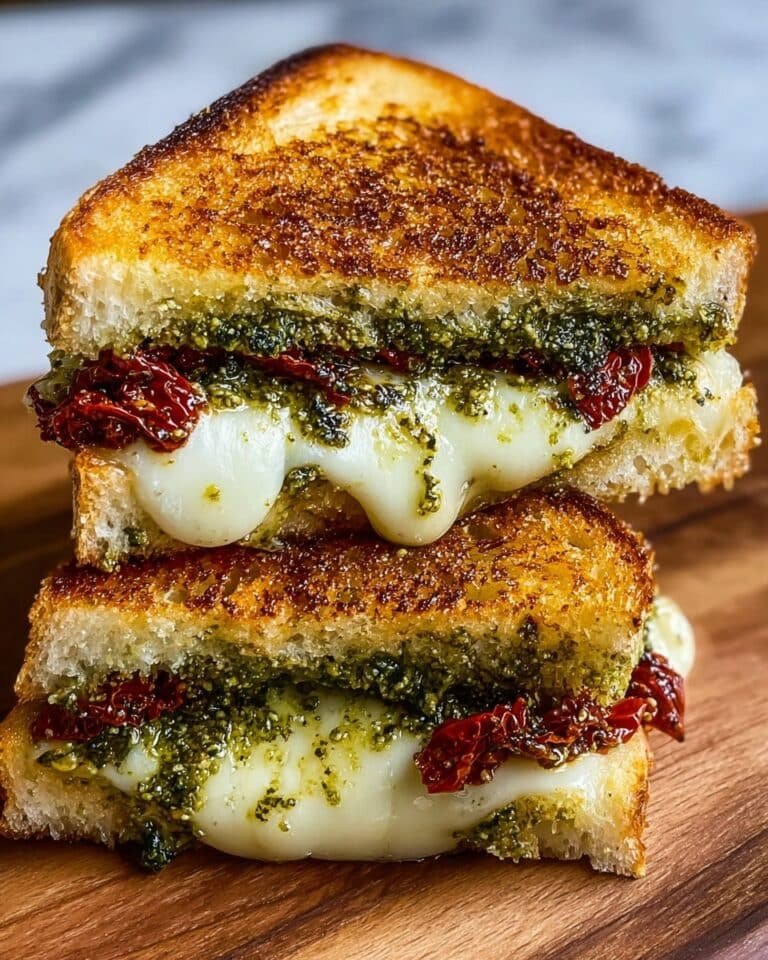 Sun-Dried Tomato Bacon Pesto Grilled Cheese Recipe