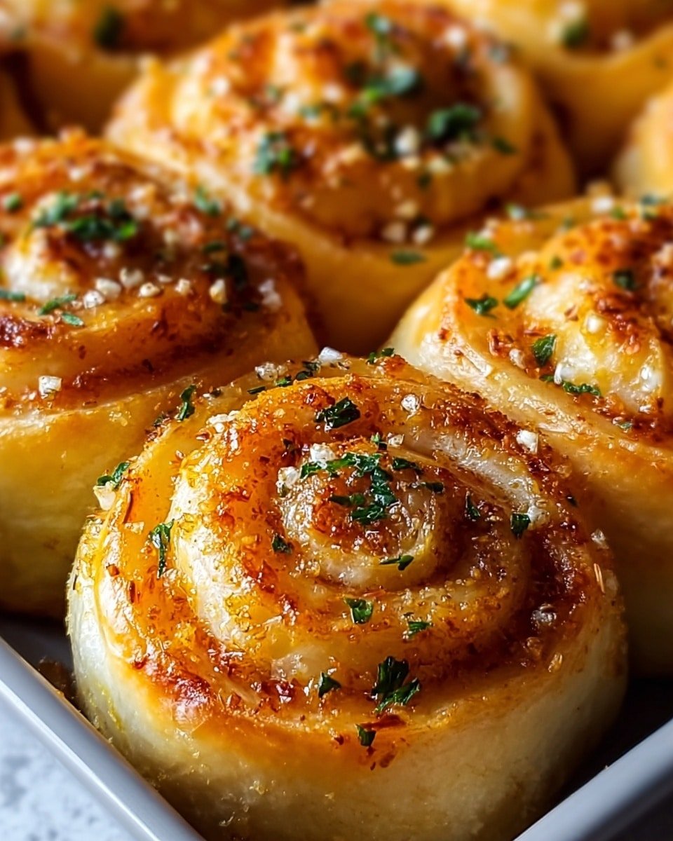 Garlic Parmesan New York Pizza Rolls Recipe - Recipe Image