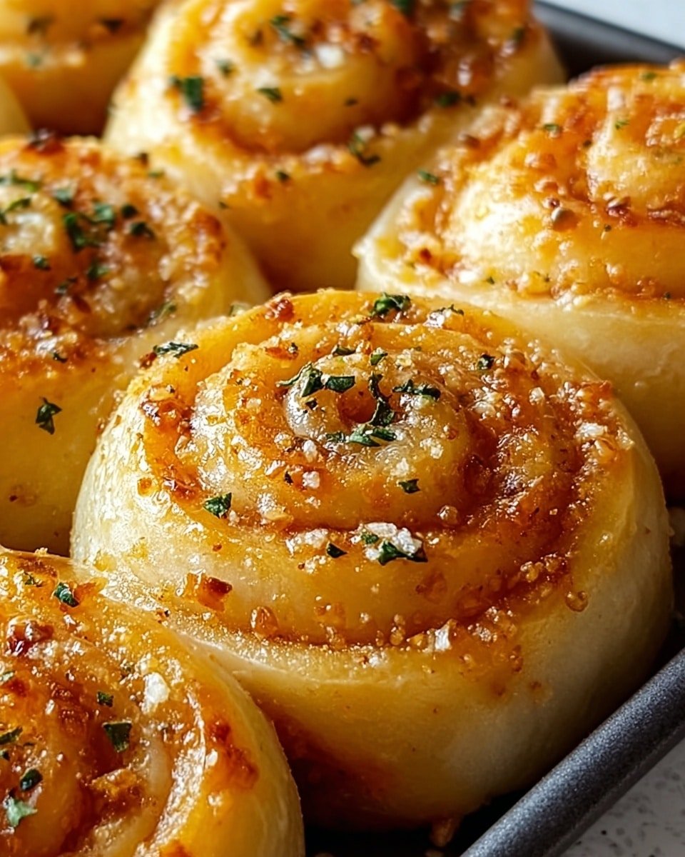 Garlic Parmesan New York Pizza Rolls Recipe - Recipe Image