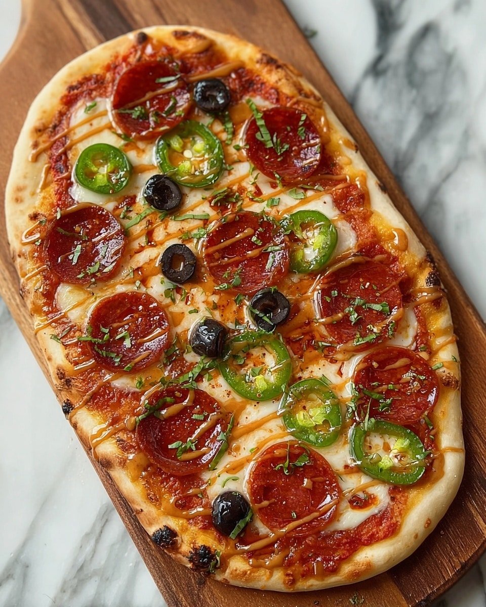 Hot Honey Flatbread Pizza Recipe - Recipe Image