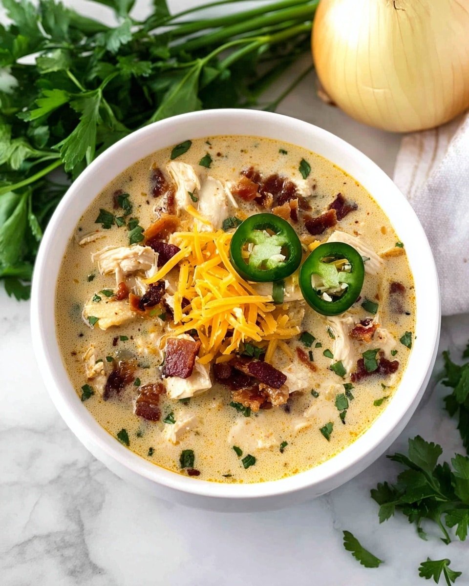 Spicy Jalapeño Popper Chicken Soup Recipe - Recipe Image