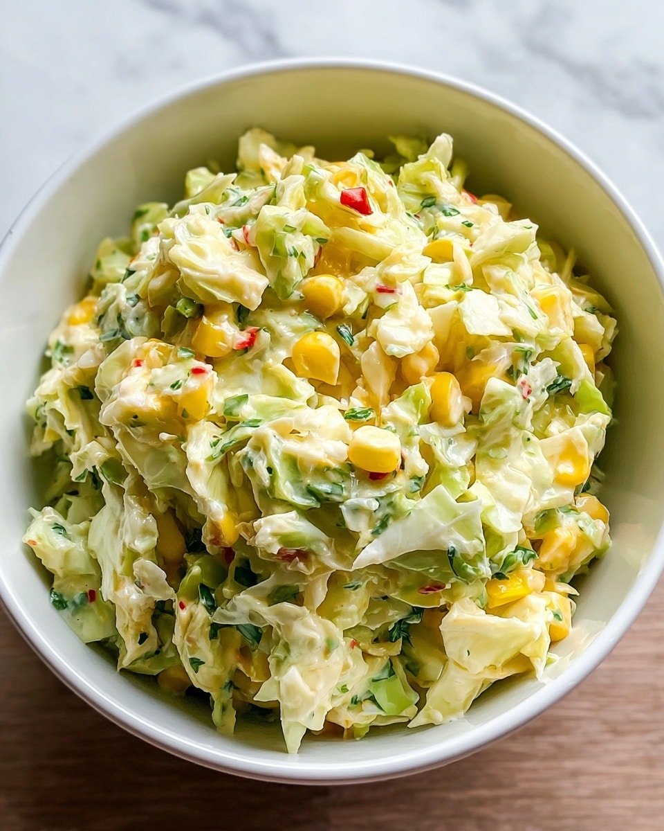 Spicy Jalapeno Corn Coleslaw Recipe - Recipe Image