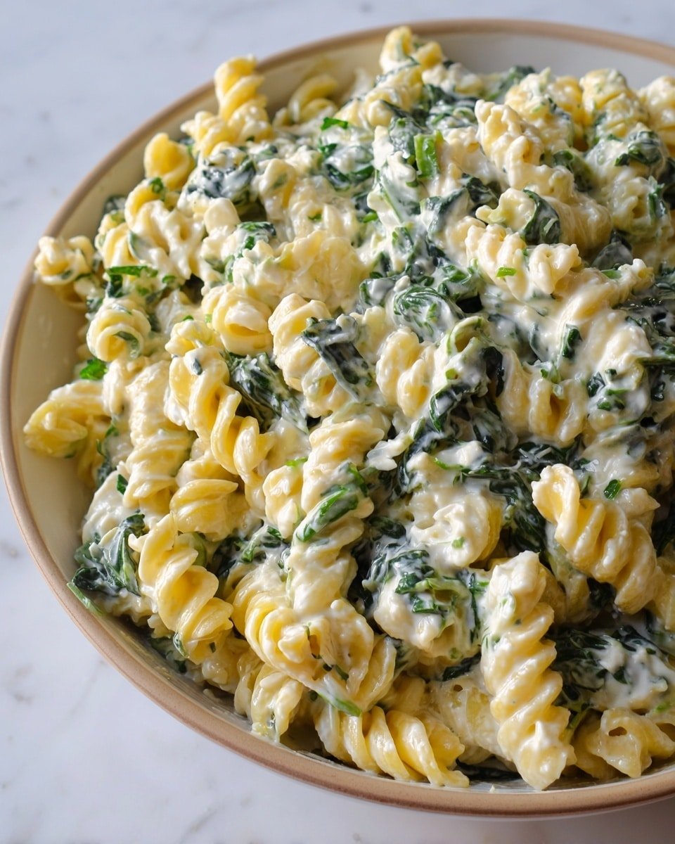 Spinach Dip Pasta Salad Recipe - Recipe Image