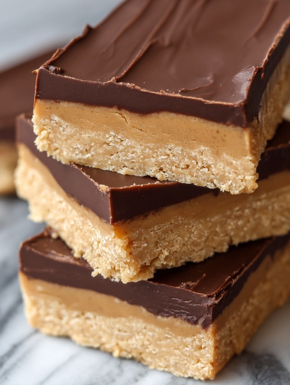 No-Bake Peanut Butter Protein Bars Recipe - Recipe Image