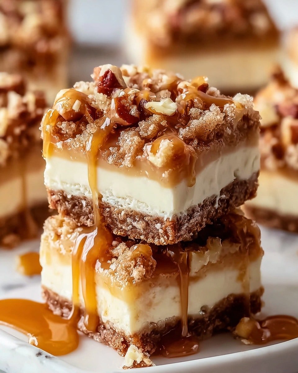Caramel Apple Cheesecake Bars Recipe - Recipe Image