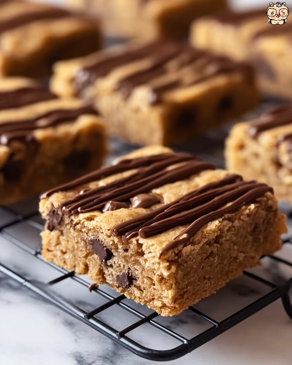 Healthy Peanut Butter Chunk Oatmeal Bars Recipe - Recipe Image
