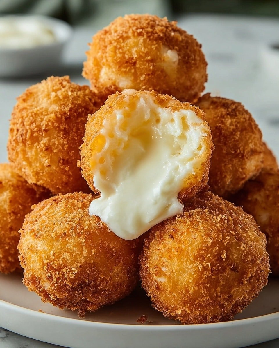 Crispy Air Fryer Mozzarella Balls Recipe - Recipe Image