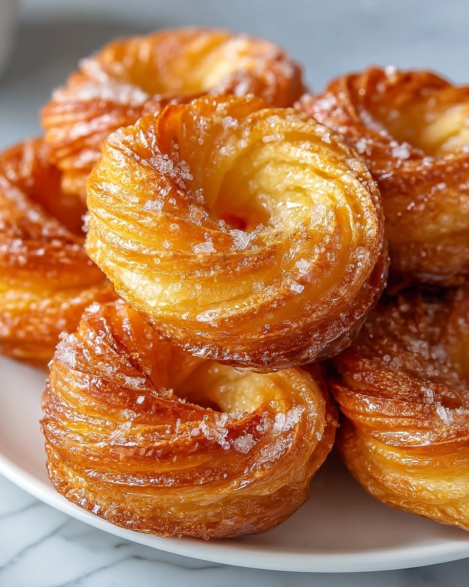 Oven Baked French Cruller Donuts Recipe - Recipe Image