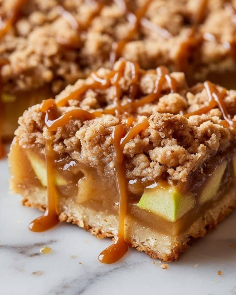 Salted Caramel Apple Crisp Bars Recipe