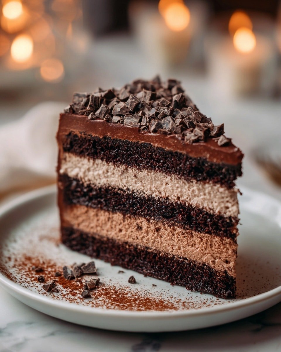 Decadent Chocolate Mousse Cake Recipe - Recipe Image
