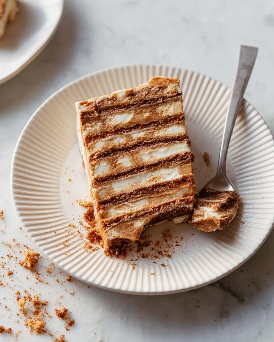 No-Bake Cookie Butter Icebox Cake Recipe - Recipe Image