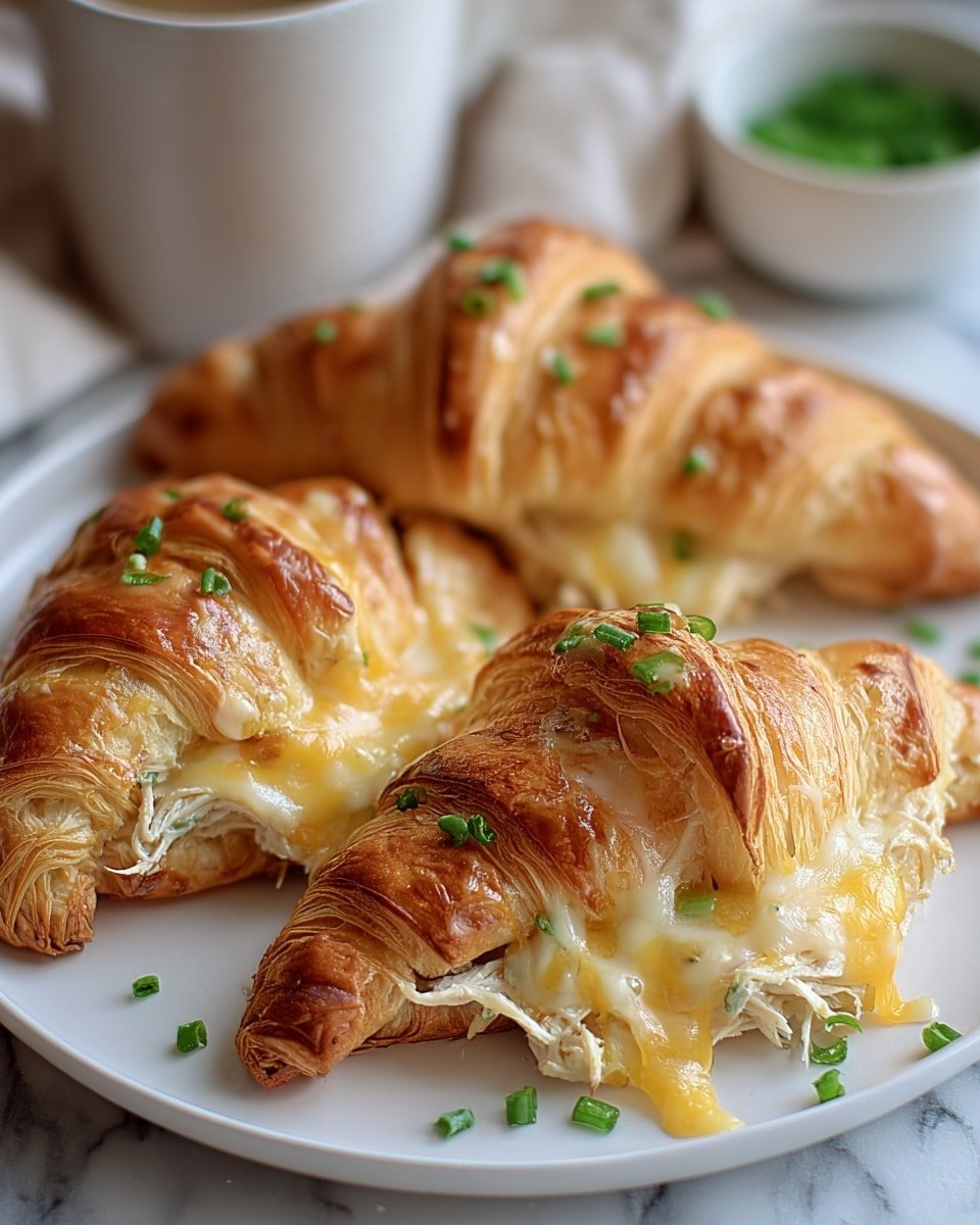 Easy Chicken Stuffed Crescent Rolls Recipe - Recipe Image