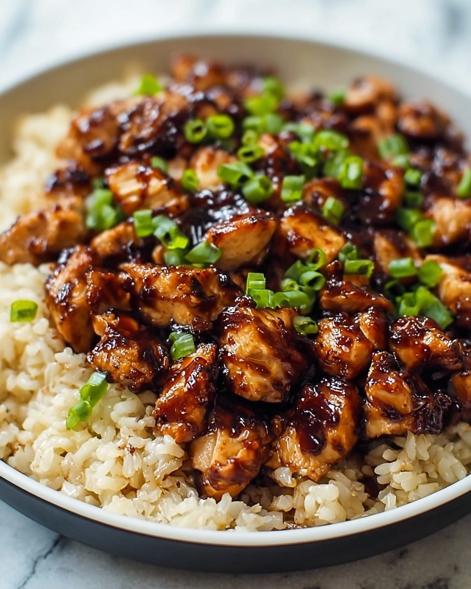 Honey BBQ Chicken Rice Recipe - Recipe Image