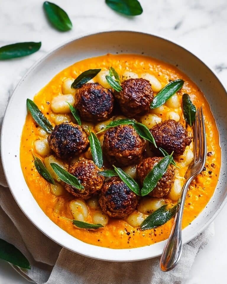 Meatballs with Pumpkin Sage Sauce Recipe