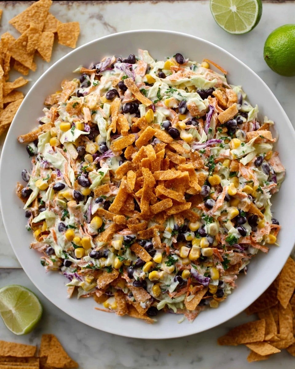 Frito Cowboy Cabbage Salad with Chipotle Dressing Recipe