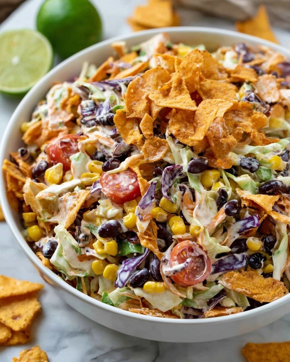 Frito Cowboy Cabbage Salad with Chipotle Dressing Recipe - Recipe Image