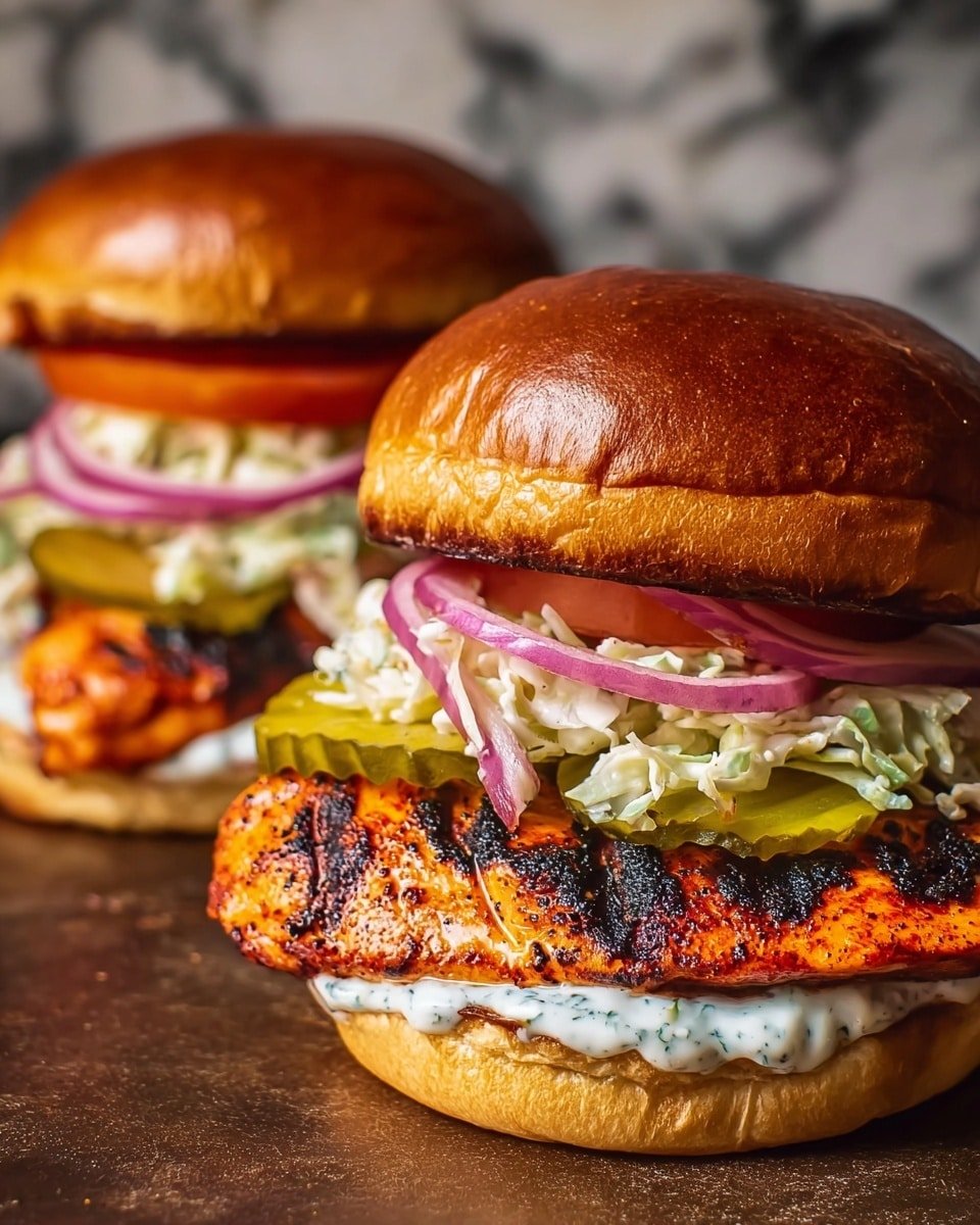 Grilled Buffalo Chicken Sandwiches Recipe - Recipe Image