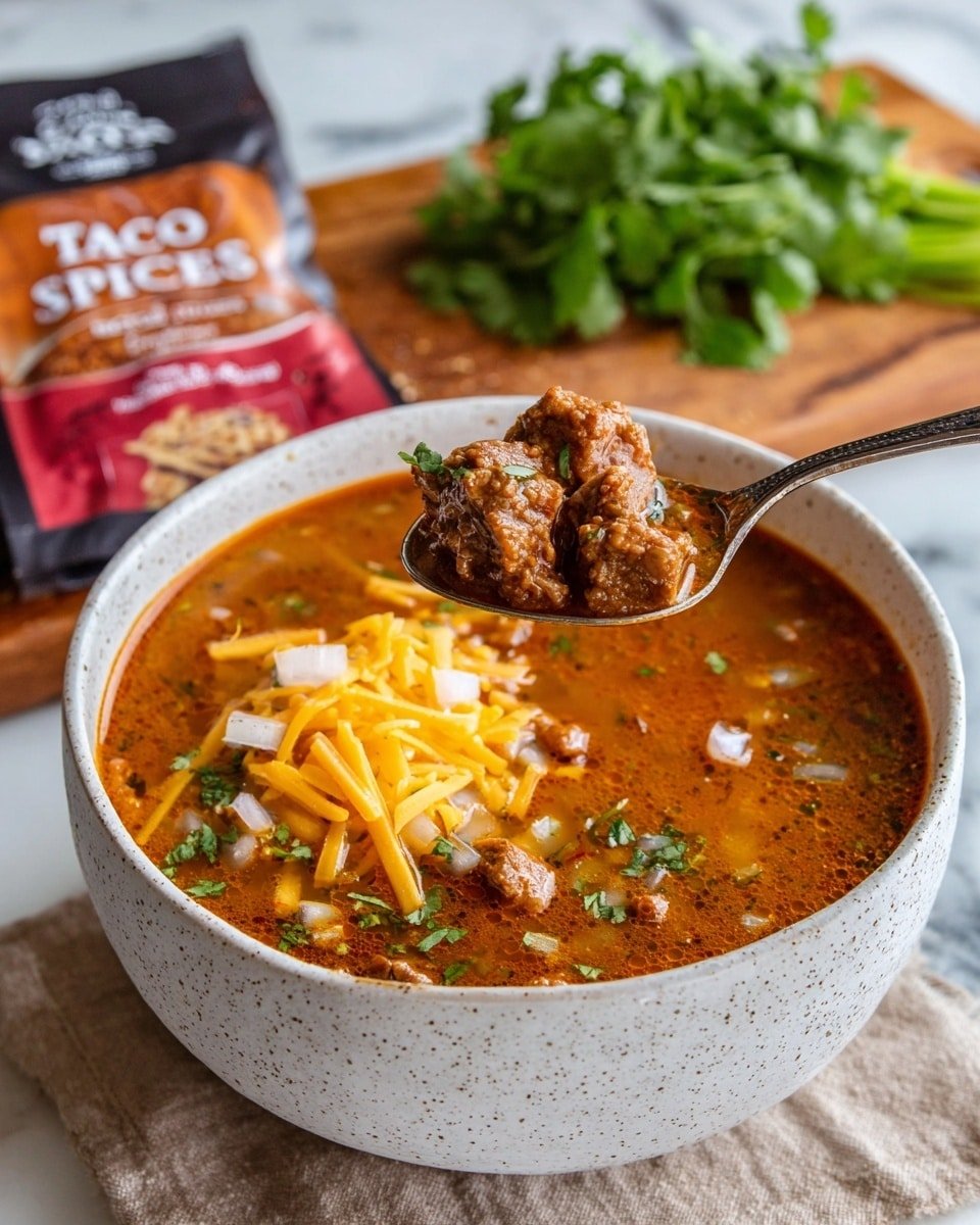 Tasty Queso Keto Taco Soup Recipe - Recipe Image