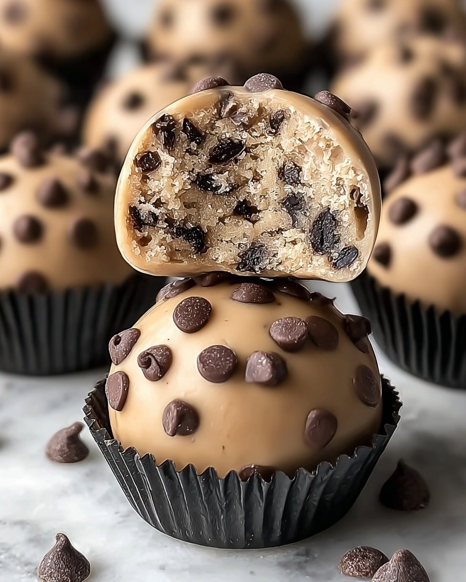 Chocolate Chip Cookie Dough Protein Balls Recipe - Recipe Image