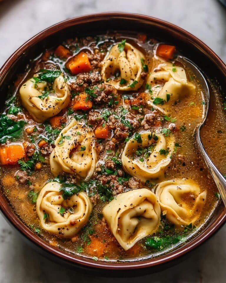 Tortellini Soup with Sausage and Butternut Squash Recipe